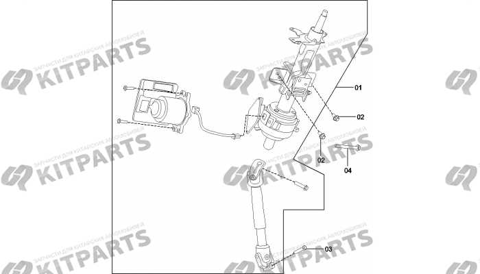 Рулевая колонка FAW Besturn X40