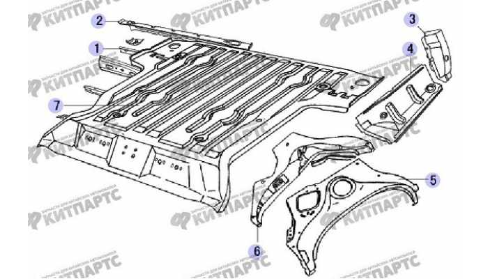 Панель пола грузового отсека Great Wall Safe (SUV G5)