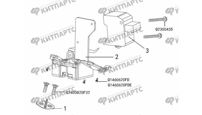 Замок двери задка Great Wall Hover H3 New