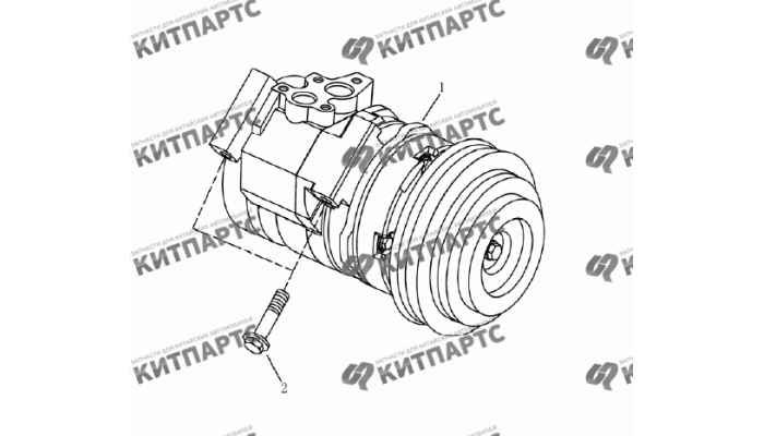 Компрессор кондиционера Geely Emgrand (EC7)